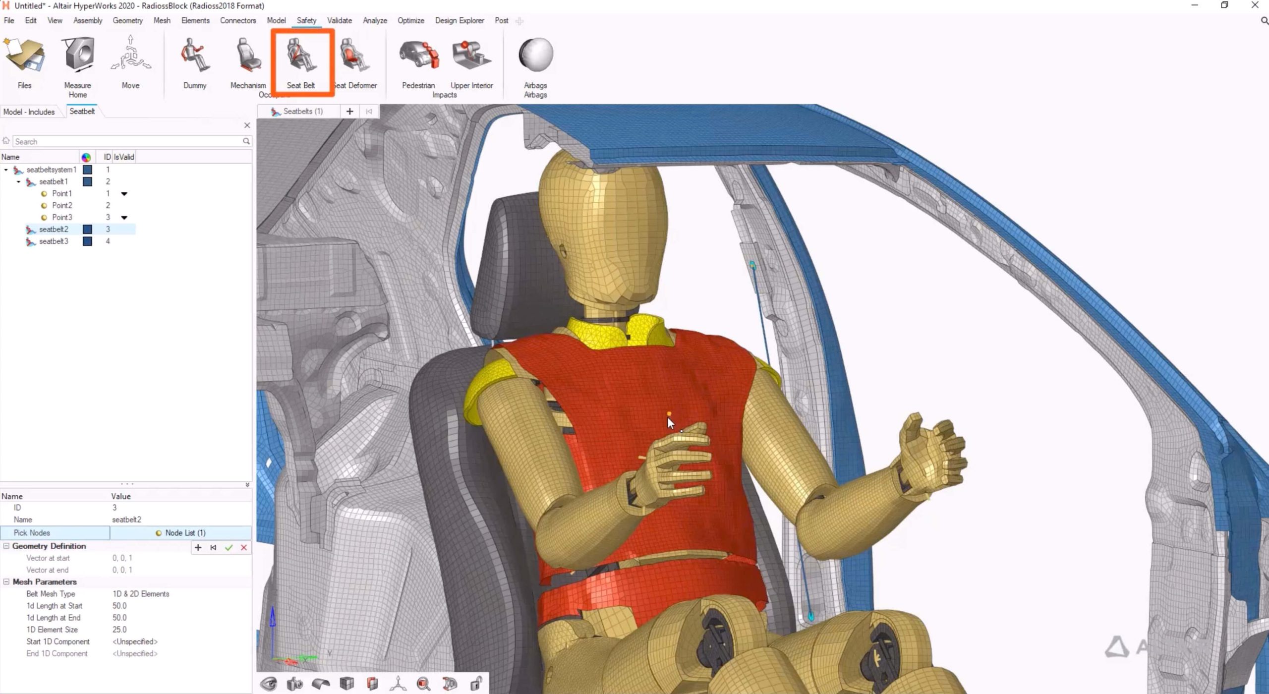 SmartCAE - Altair Hypermesh - Simulazioni crash e sicurezza
