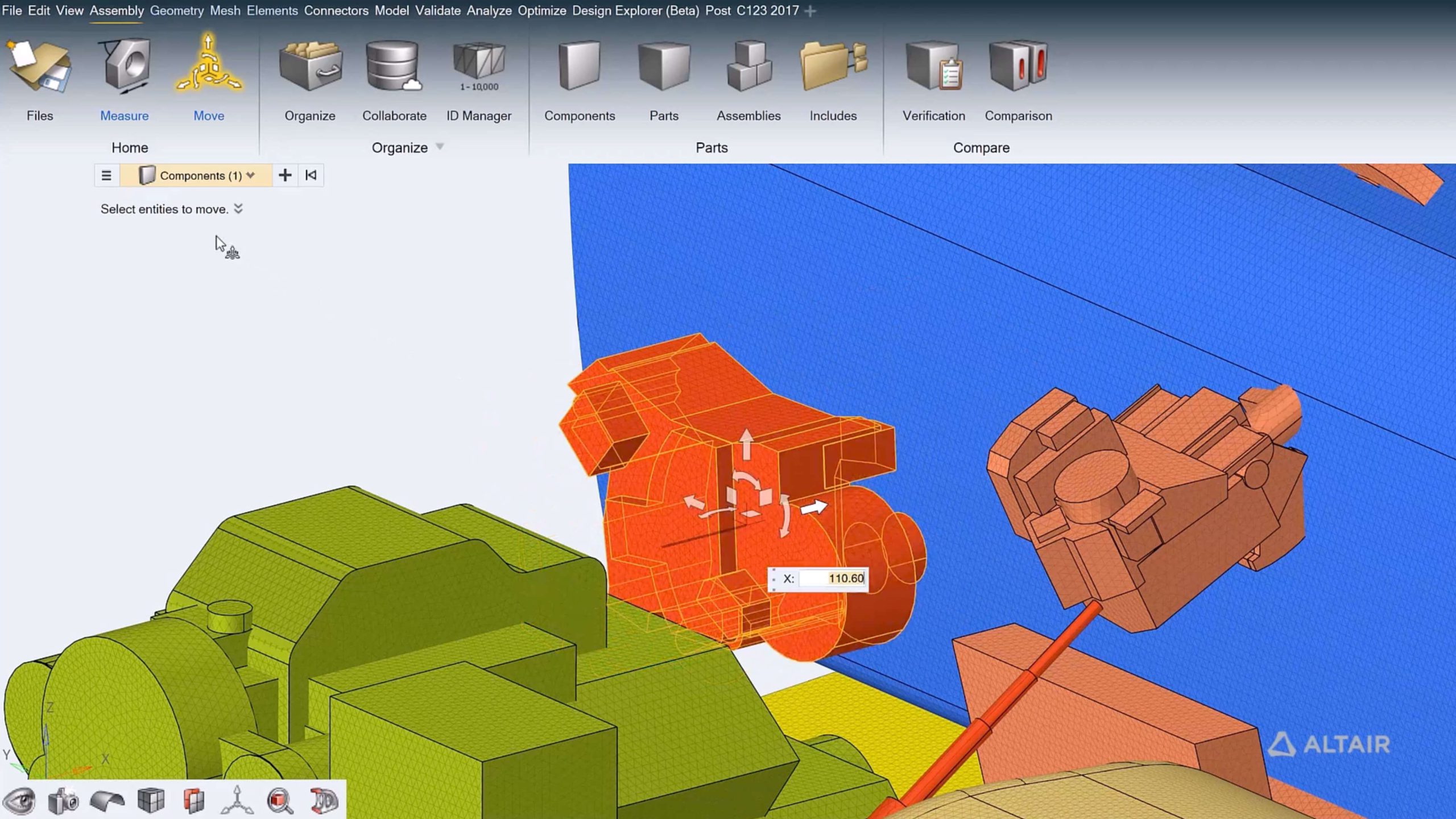 SmartCAE - Altair Hypermesh - Design Space abilitato all’ottimizzazione