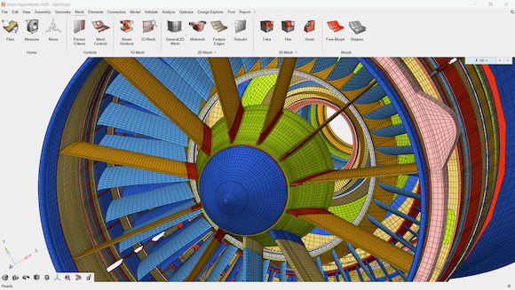 SmartCAE - Altair Hypermesh - Modellazione scheletrica per l’ottimizzazione strutturale